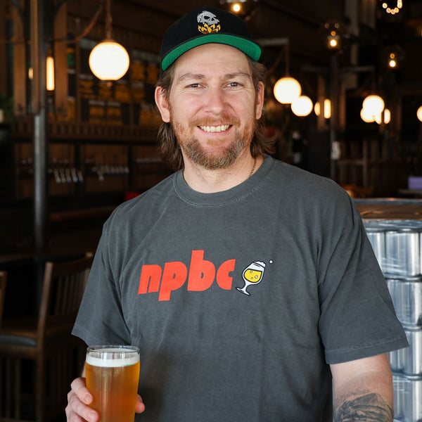 npbc + Beer Glass Grey Tshirt