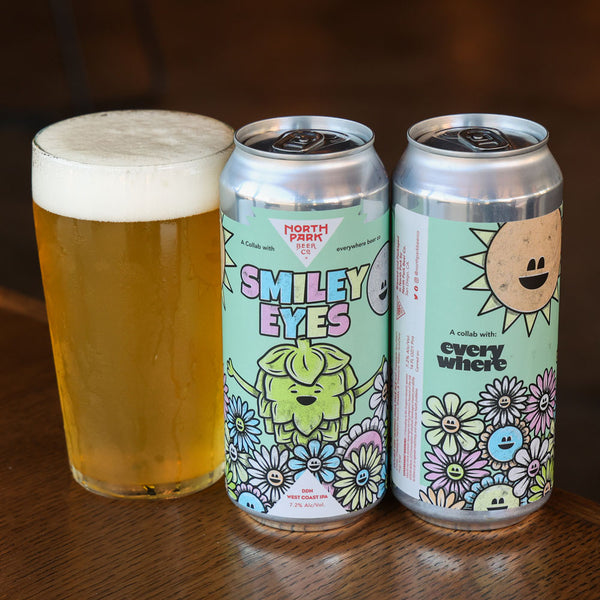 smiley eyes - everywhere collab - DDH West Coast IPA
