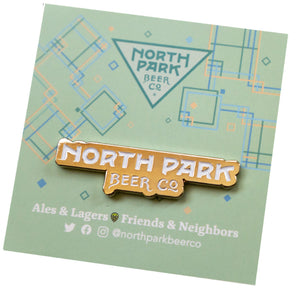 photo of North Park Beer Co logo enamel pin